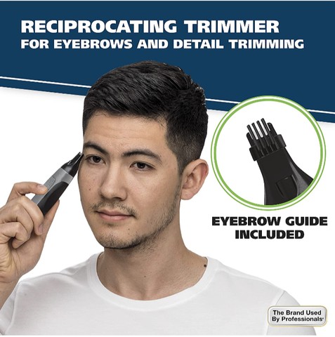 Barbeador elétrico portátil a pilha com iluminação; aparador de pelos faciais. - Foto 6