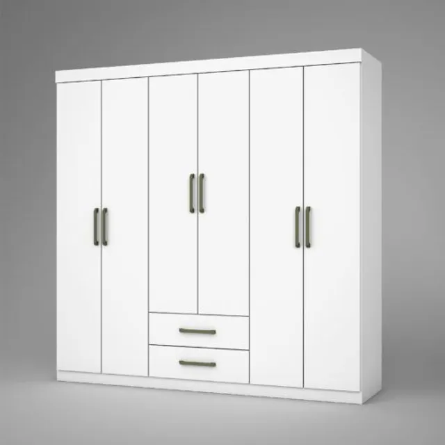 Guarda roupa 6 portas com dobradiças de pressão!! Tt7661