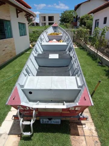 Barco de Aluminio 6 metros com motor 15 - Foto 4