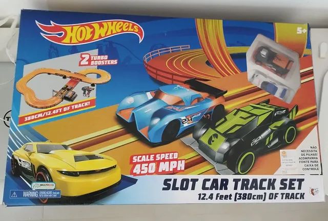 Pista Hot Wheels Track Set 2 Carrinhos + 2 Controles-multikids