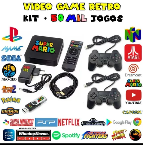 Mini Vídeo Game Retro 400 Jogos Clássico Super Mario Tetris pac man donkey  kong metal slug Ps4 Mini