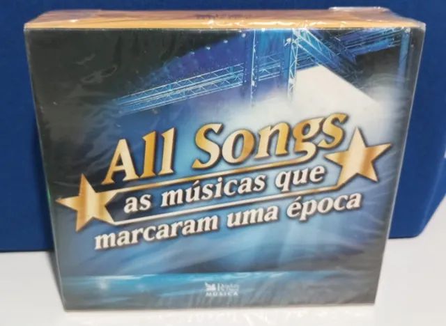 cd box all songs - as músicas que marcaram uma época - 5 cds