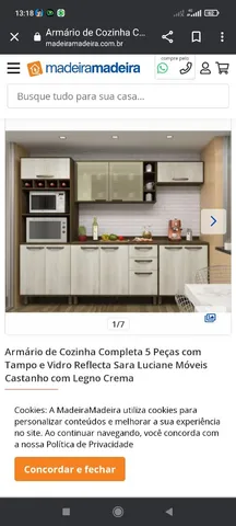 Jogo de Cozinha Artesanal  Móvel de Cozinha Nunca Usado 78745283