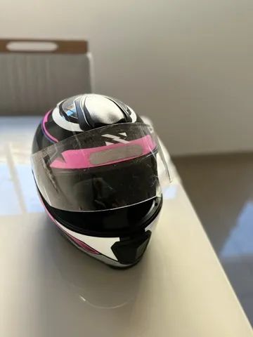 Capacete Moto Norisk Razor Preto Brilho Masculino Feminino Tamanho