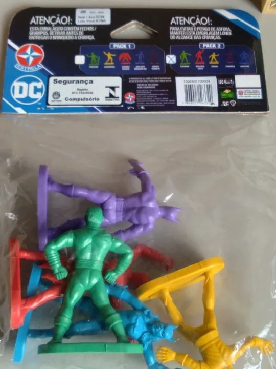 Pack 5 Bonecos Dc Estrela Super Heróis Vilões Lacrados - Foto 2