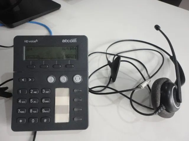 Telefone Ip Discador Heaset Call Center Atcom At800 - Foto 3