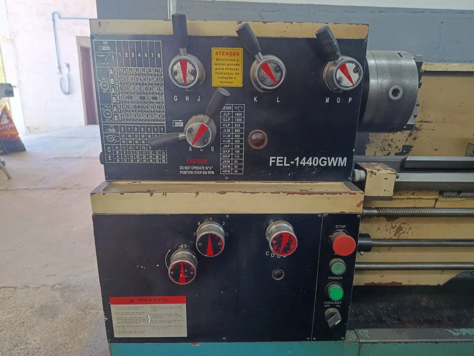 Torno Mecânico Magnum- CUT modelo fel-1440 Gwm - Foto 2