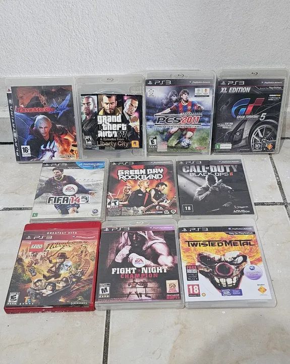 Lote com 10 jogos ps3 PREÇO PROMOCIONAL. NOS ANÚNCIOS TEMOS VARIOS OUTROS JOGOS E GAMES