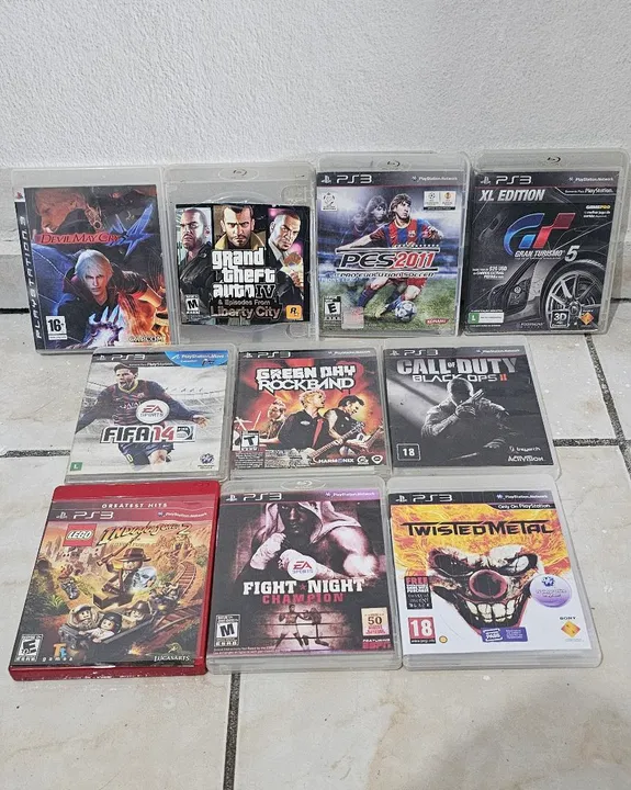 Lote com 10 jogos ps3 PREÇO PROMOCIONAL. NOS ANÚNCIOS TEMOS VARIOS OUTROS JOGOS E GAMES