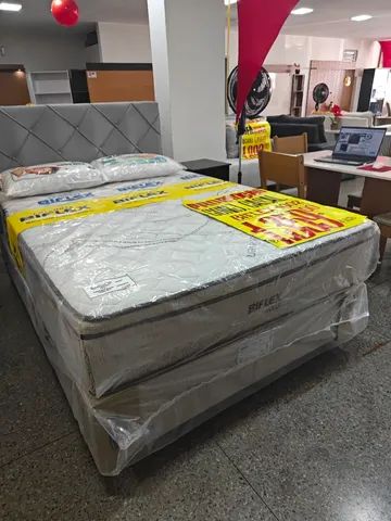 Cama de casal box base + colchão CAMPEA DE VENDAS  - Foto 2