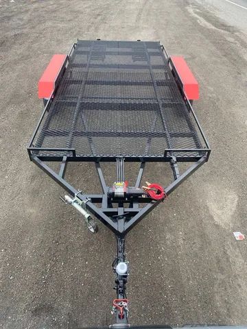 Carretinha Guincho Plataforma para Carros 2 Eixos Basculante com Freio - Foto 3