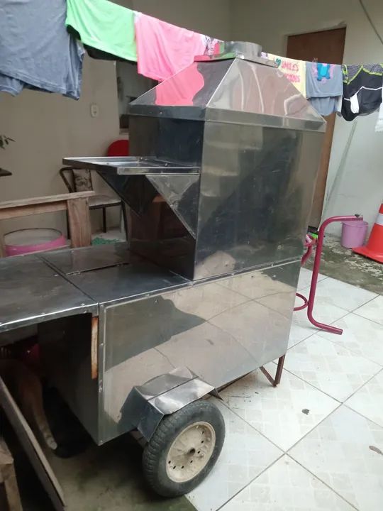 Carinho de churrasco ótimo estado * - Foto 3