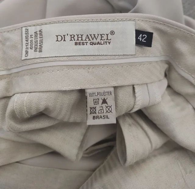 Calça Social Masculina Bege Di'Rhawel Tam: 42 - Foto 2