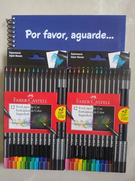 Kit caderno lápis Faber castell - Foto 2