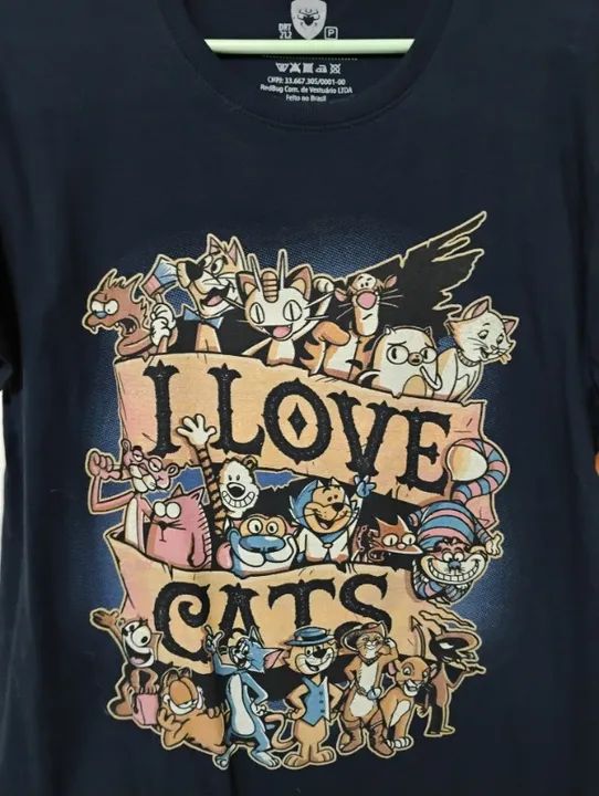 Camisa I Love Cats - P - Foto 3