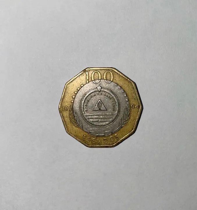 Moeda Cabo Verde 100 Escudos, Ano 1994