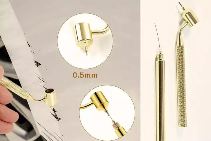 CANETA MICRO PINTURA REPARO AUTOMOTIVA FUNILARIA PINTURA PINCEL - Foto 3