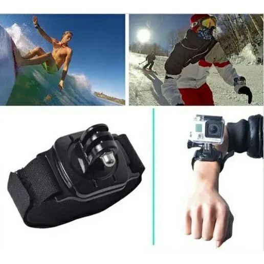 Suporte Alça De Pulso Para Gopro E Sjcam Com Giro 360 Graus - Foto 5