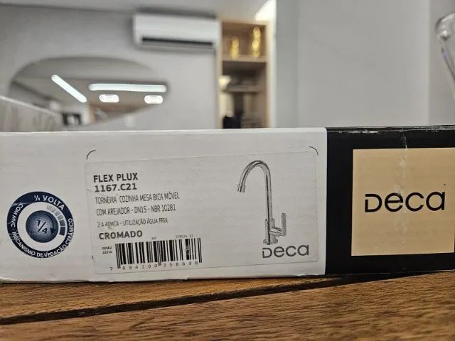 Torneira Deca Flex Plus 1167 C21 De Bancada Cromada - Foto 4