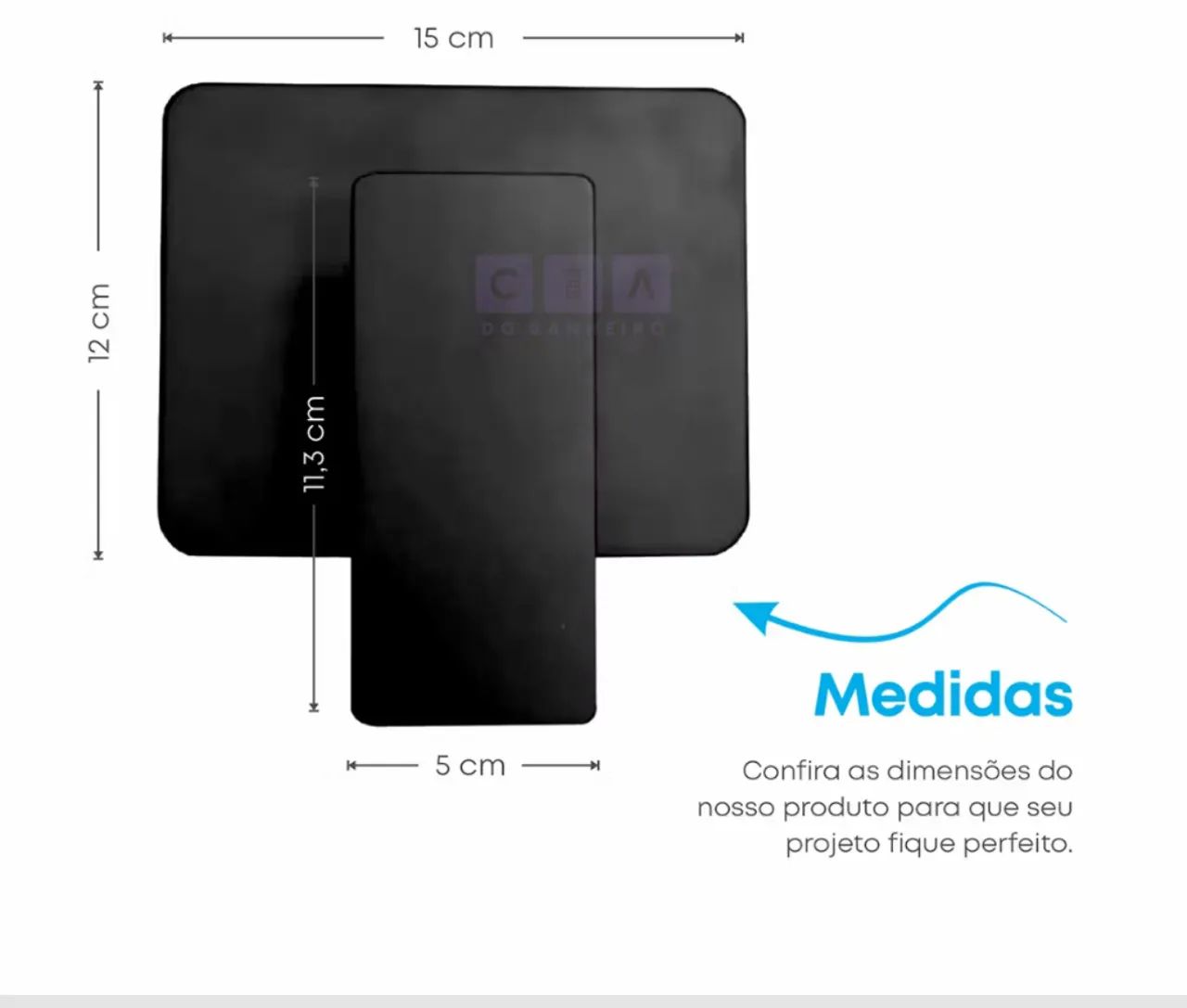 Acabamento para Chuveiro de Parede em Aço Preto - Foto 2