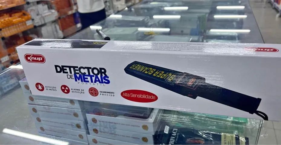 Detector De Metal Matais Manual Portátil Leve E Prático - Foto 3