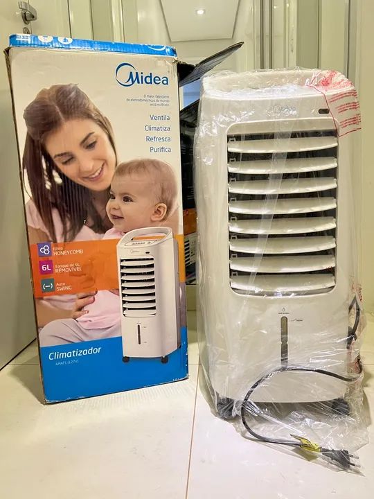 Climatizador Midea 6L com Filtro Honeycomb - Novo