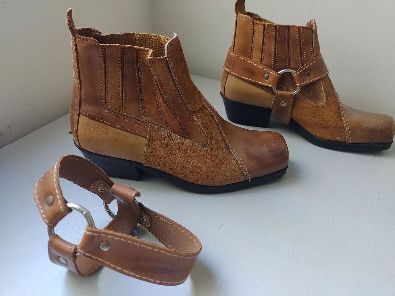 Bota de Couro Unissex 36 - Foto 4