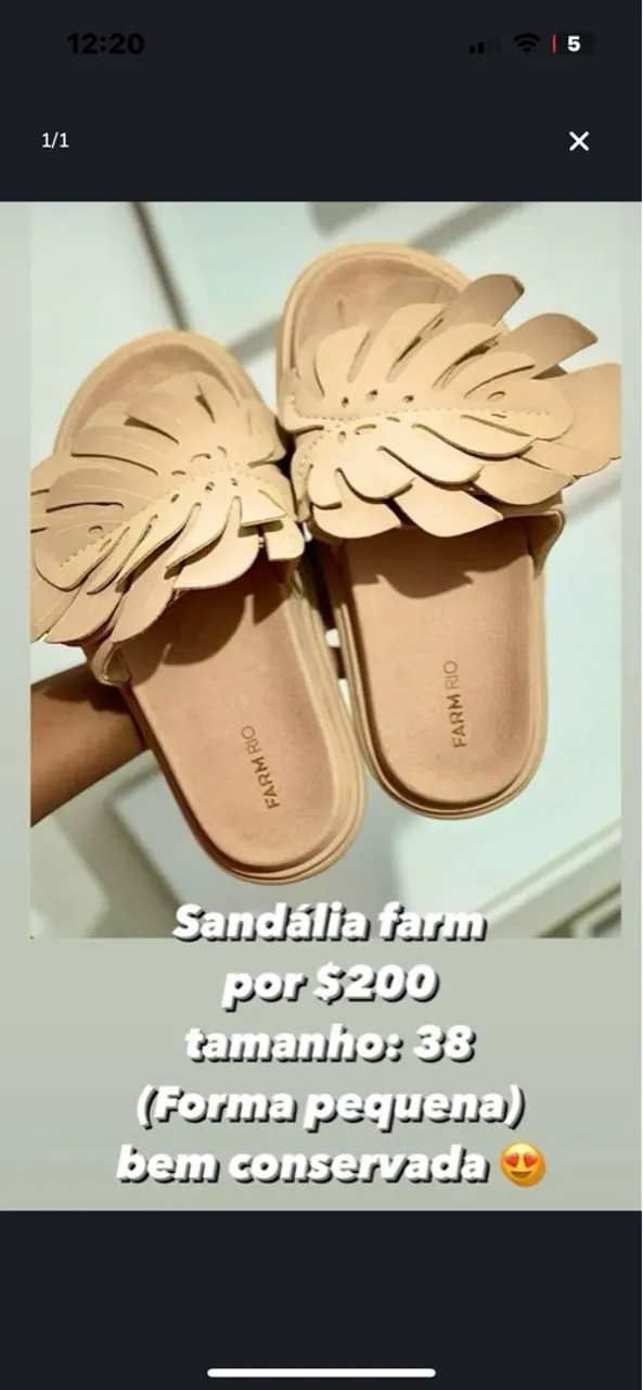 Sandália Farm - Tamanho 38