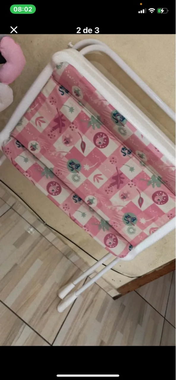 Trocador de bebê e suporte de banheira