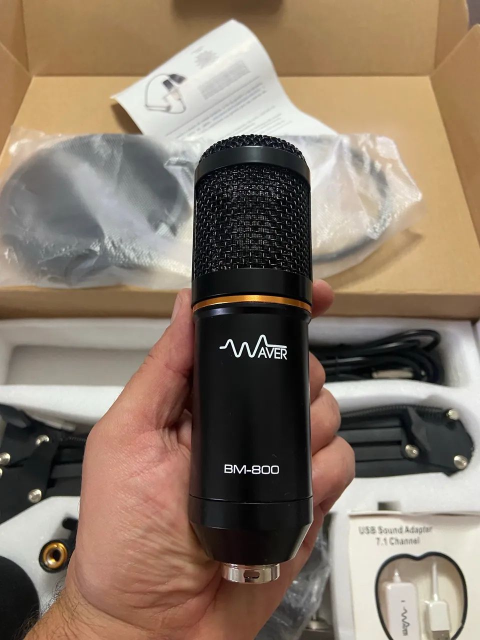 Microfone Waver BM-800 podcast