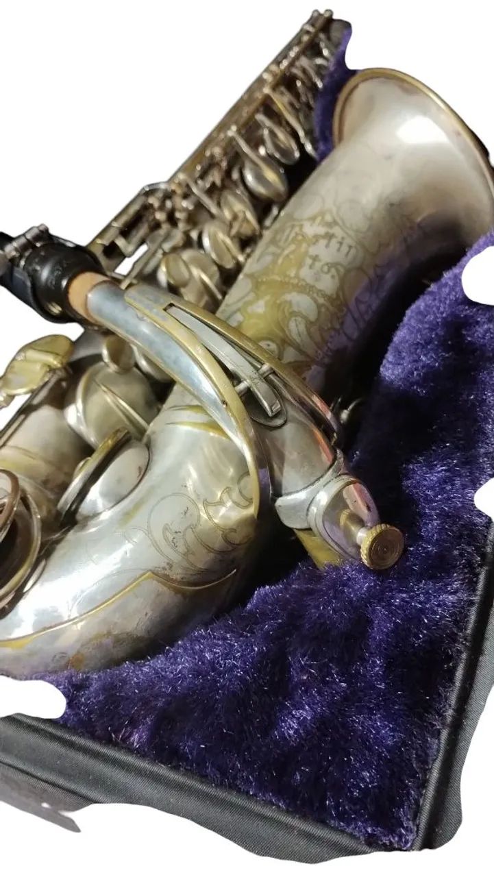 Troca por Sax Tenor Soprano Clarineta - Sax Alto Martim Commitee III SILVER ÍNTEGRO!!! - Foto 2