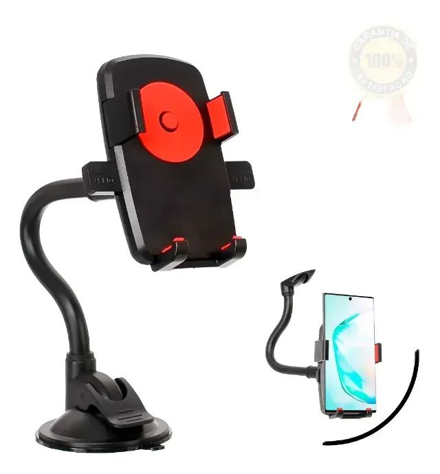 Suporte veicular para celular no para-brisa, 360 graus, preto, B-Max - Foto 3