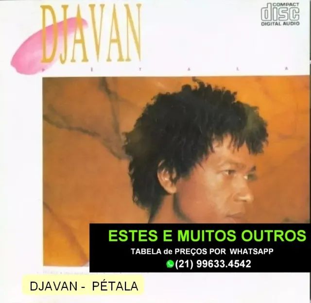  Djavan. 04 cds.Envio mínimo R$ 120,00.