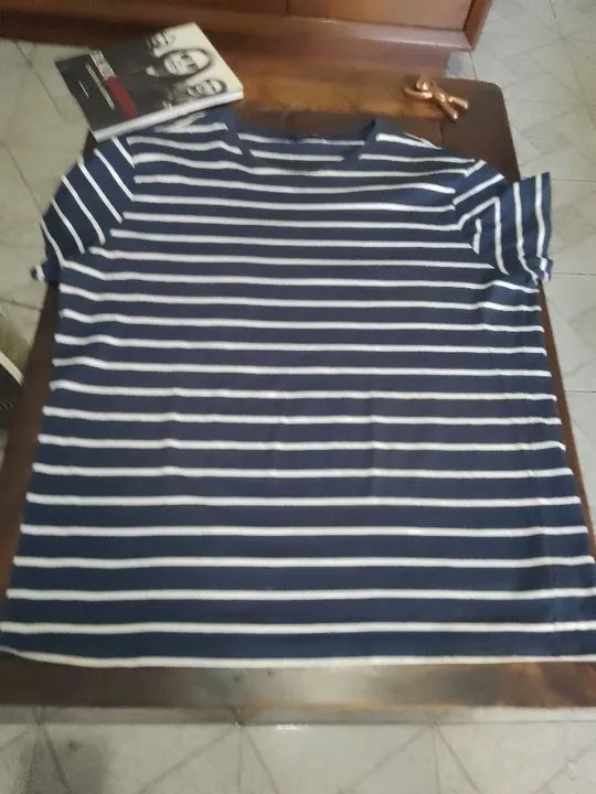 Camiseta listrada  azul e branca RICHARDS