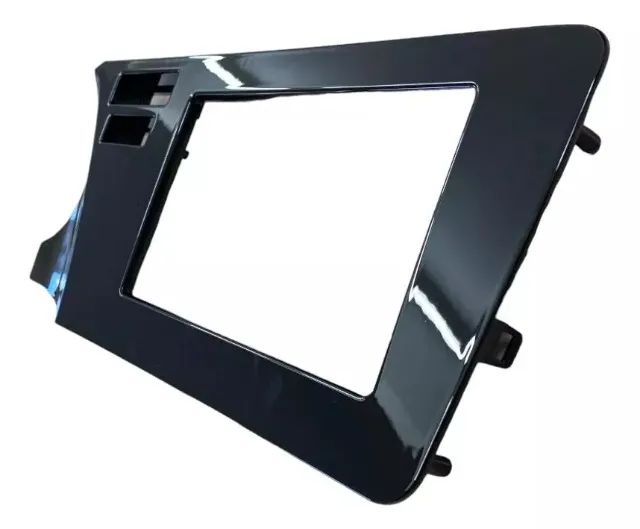 Moldura 2din 7 Polegadas Honda City 2015 A 2021 Original Preto - Foto 2