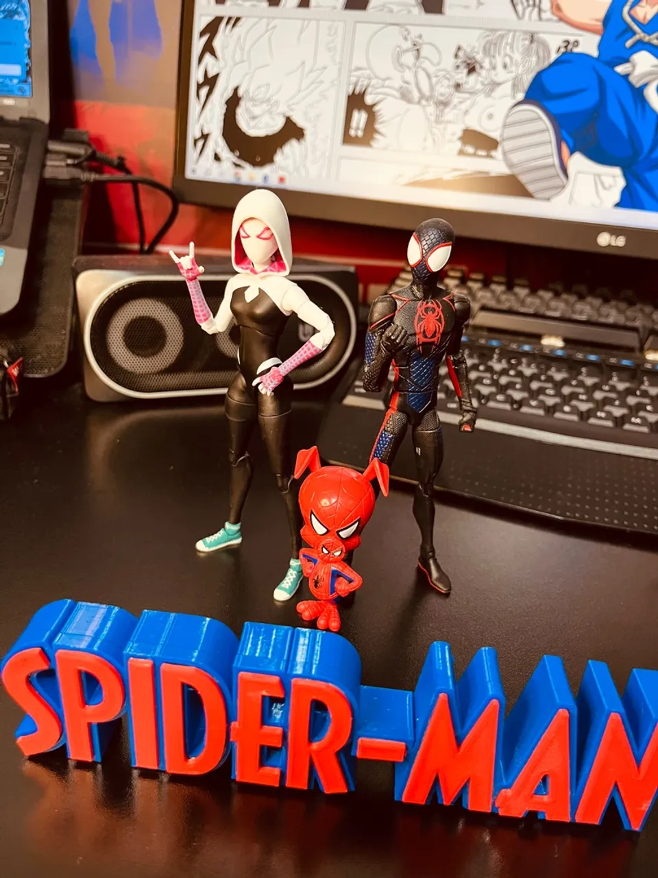 Conjunto 4 peças spiderman aranha-verso Marvel Legends
