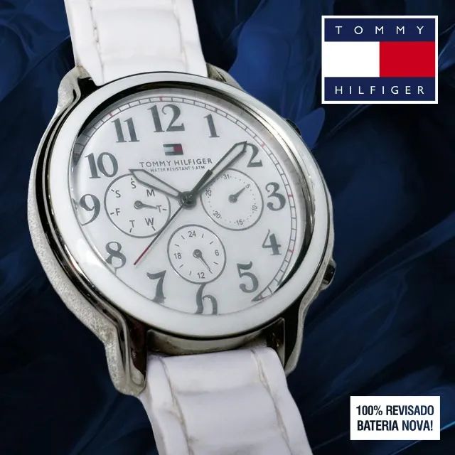 tommy hilfiger - relógio feminino branco