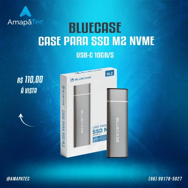 Case Para Ssd Bluecase M.2 Nvme