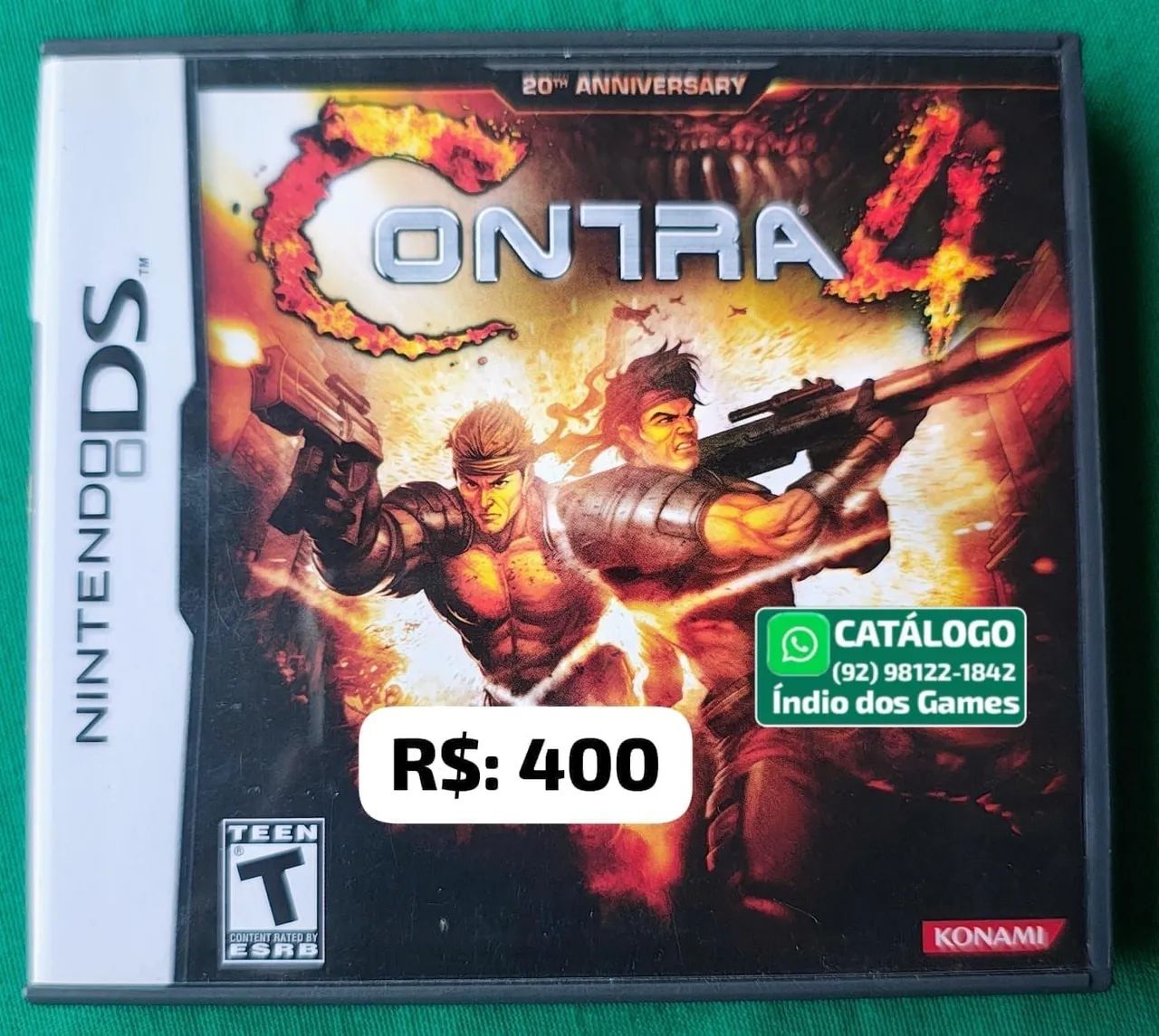 Contra 4 = R$: 400