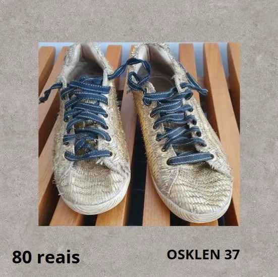 Tênis Osklen Dourado 37