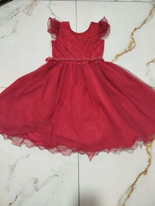 Vestido de festa infantil vermelho - Foto 3