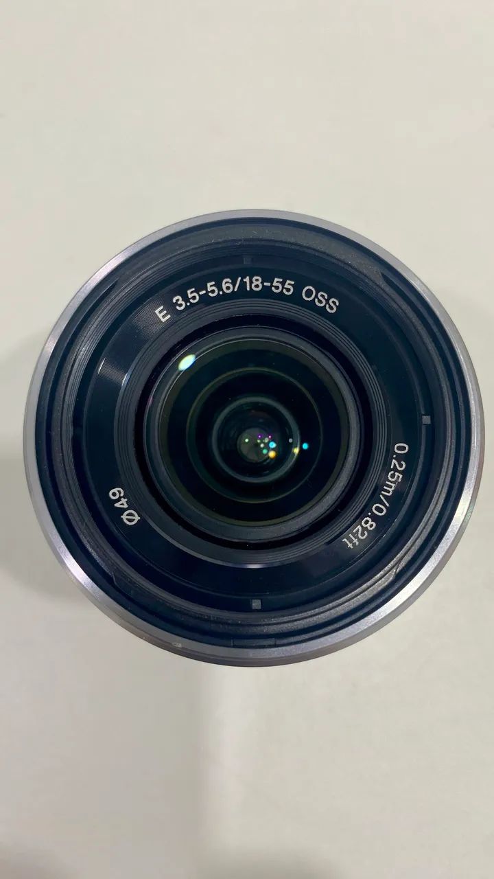Lente Sony 18-55mm E-Mount prateada (usada) - Foto 2