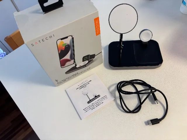 SATECHI Carregador MagSafe 3 em 1 para iPhone / Apple Watch / AirPods