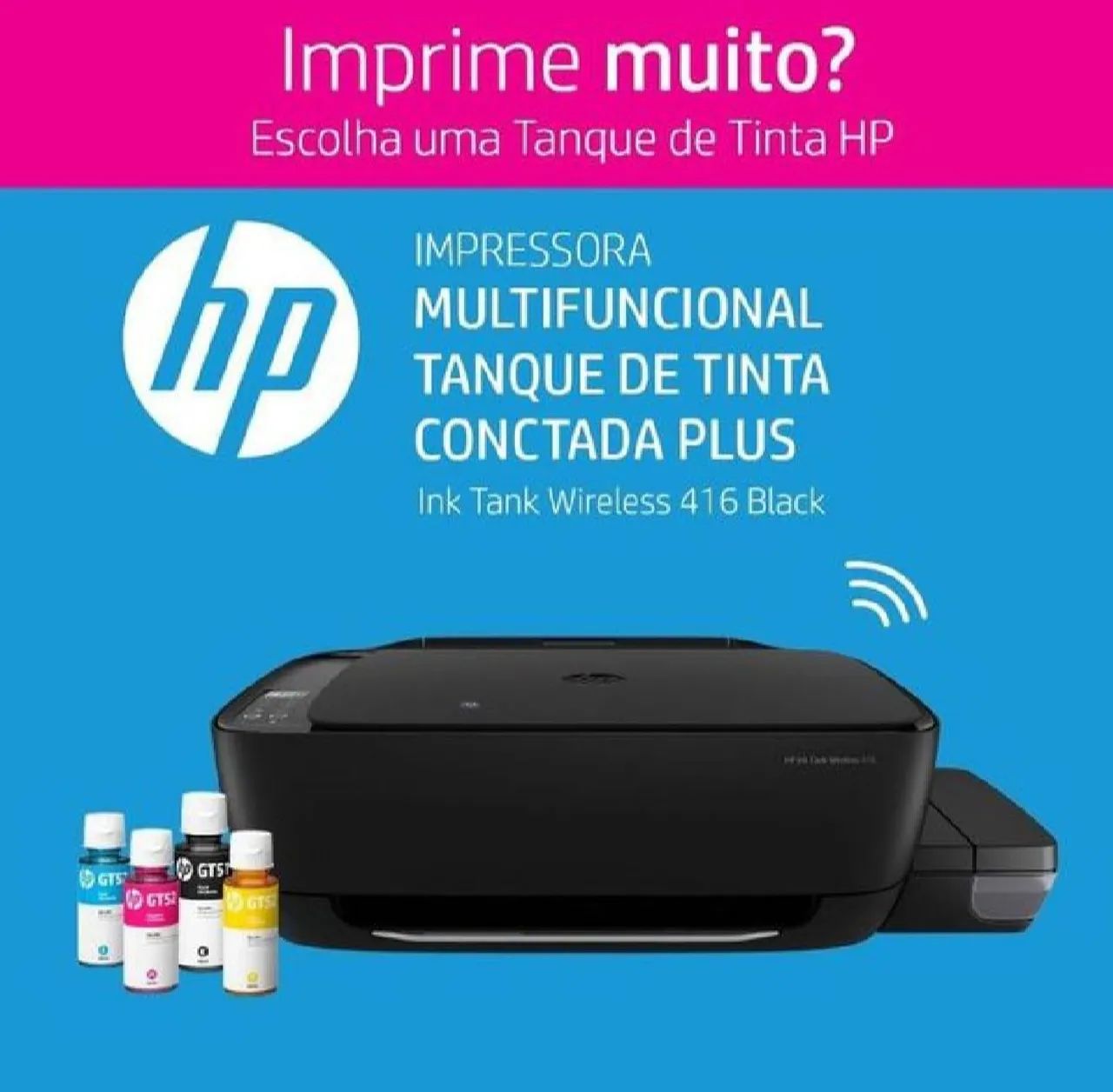 Impressora HP Ink Tank Wireless 415 - Foto 3