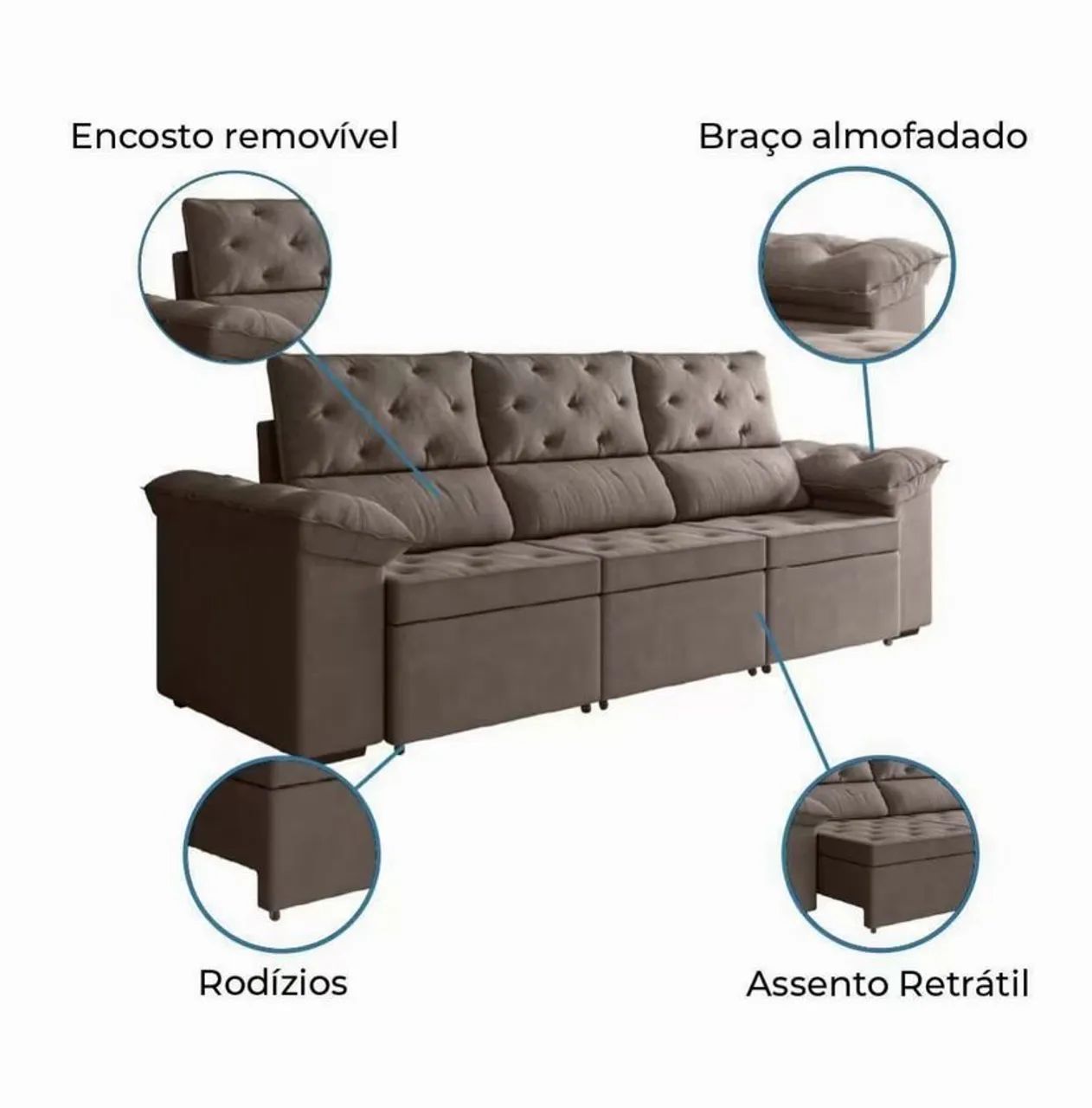 Brown reclining sofa64385922425346122
