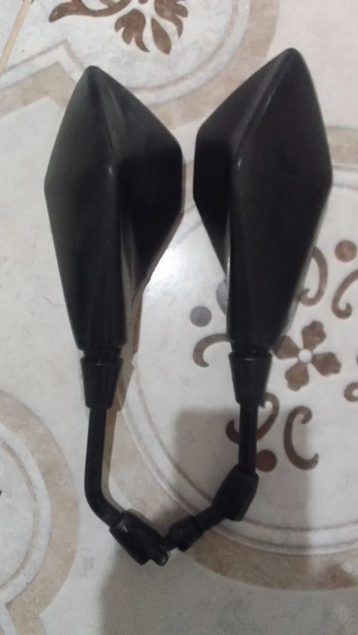 Espelhos Retrovisores Moto - Par - esportivo fan e titan 160 - Foto 2