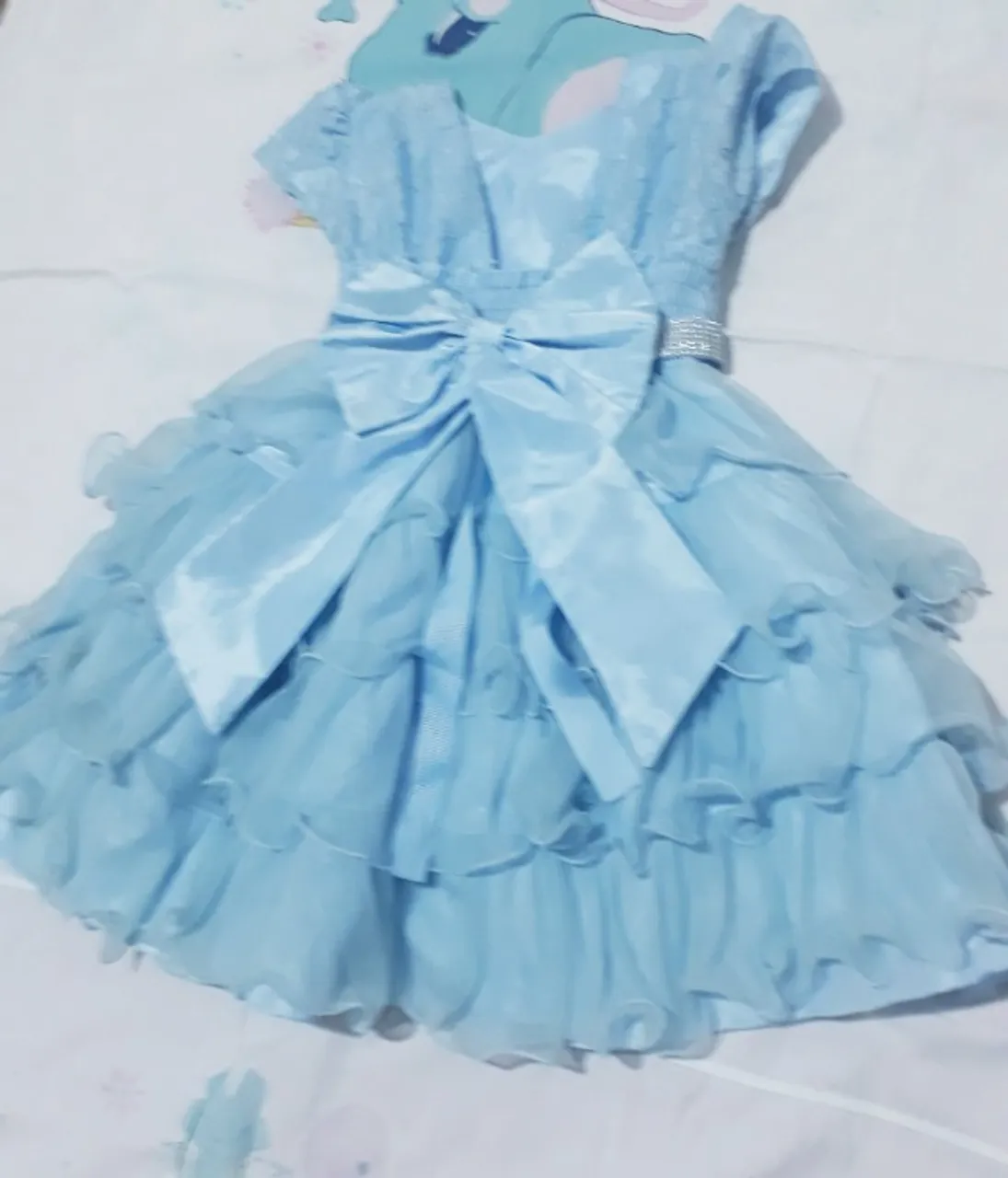 vestido infantil luxo