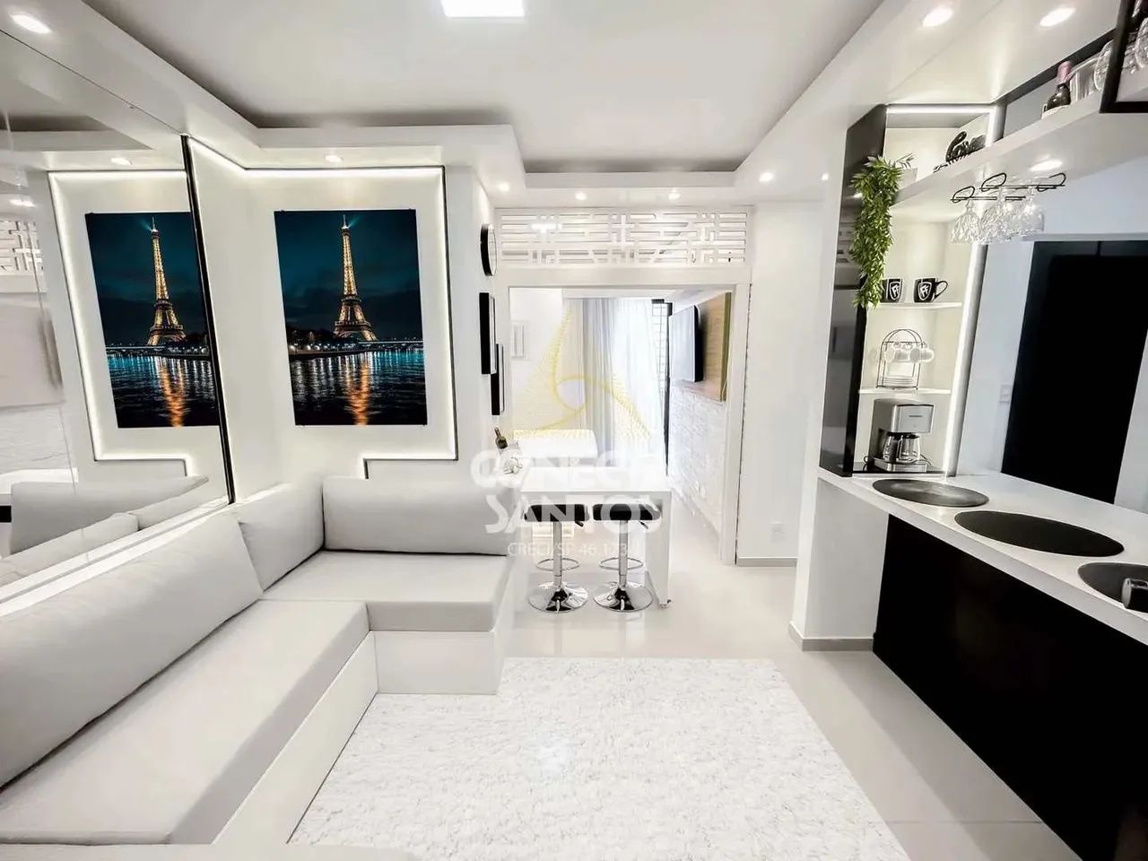 FLAT MOBILIADO São Vicente - R$ 320 mil, Cod: 1544 - Foto 2
