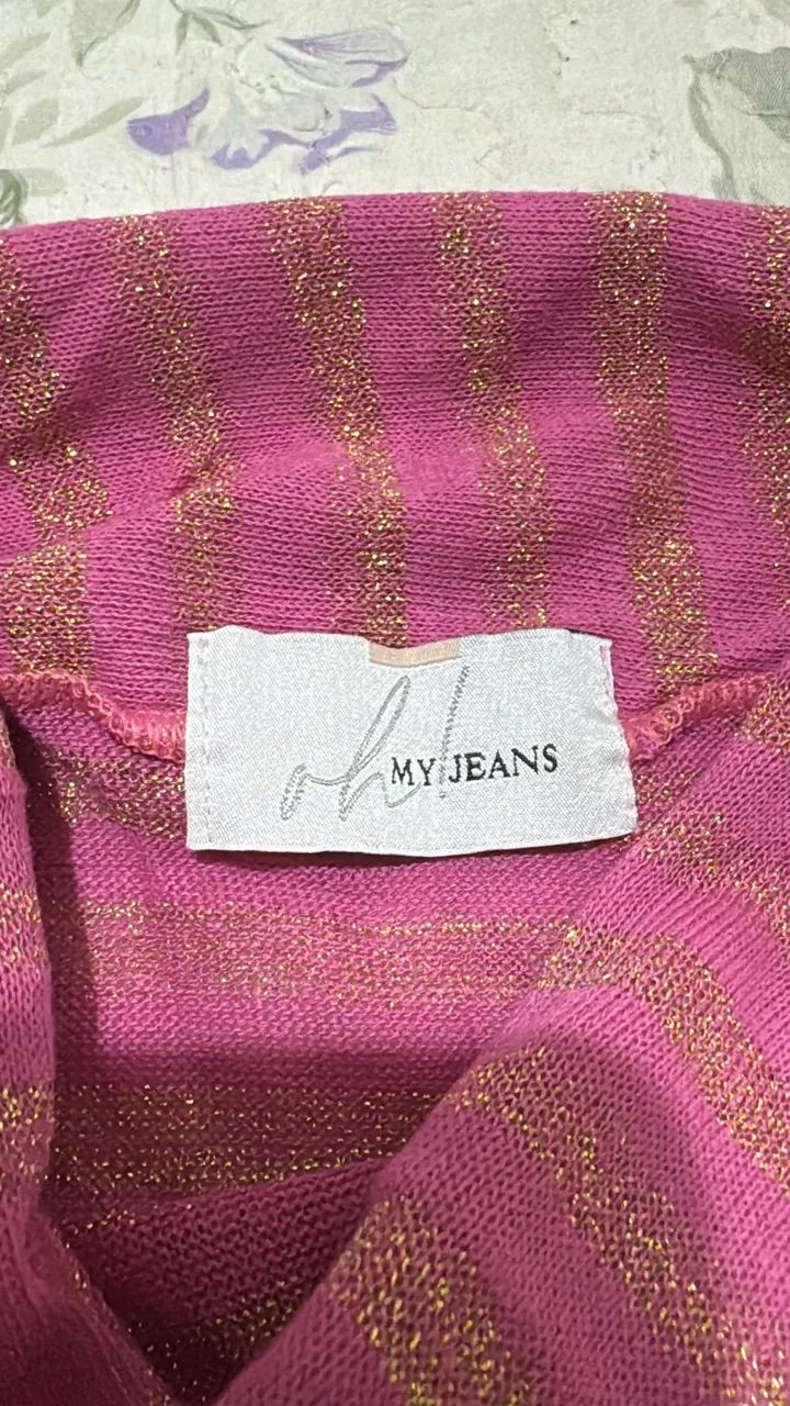 Blusa com listras brilhantes Oh My Jeans - Foto 2