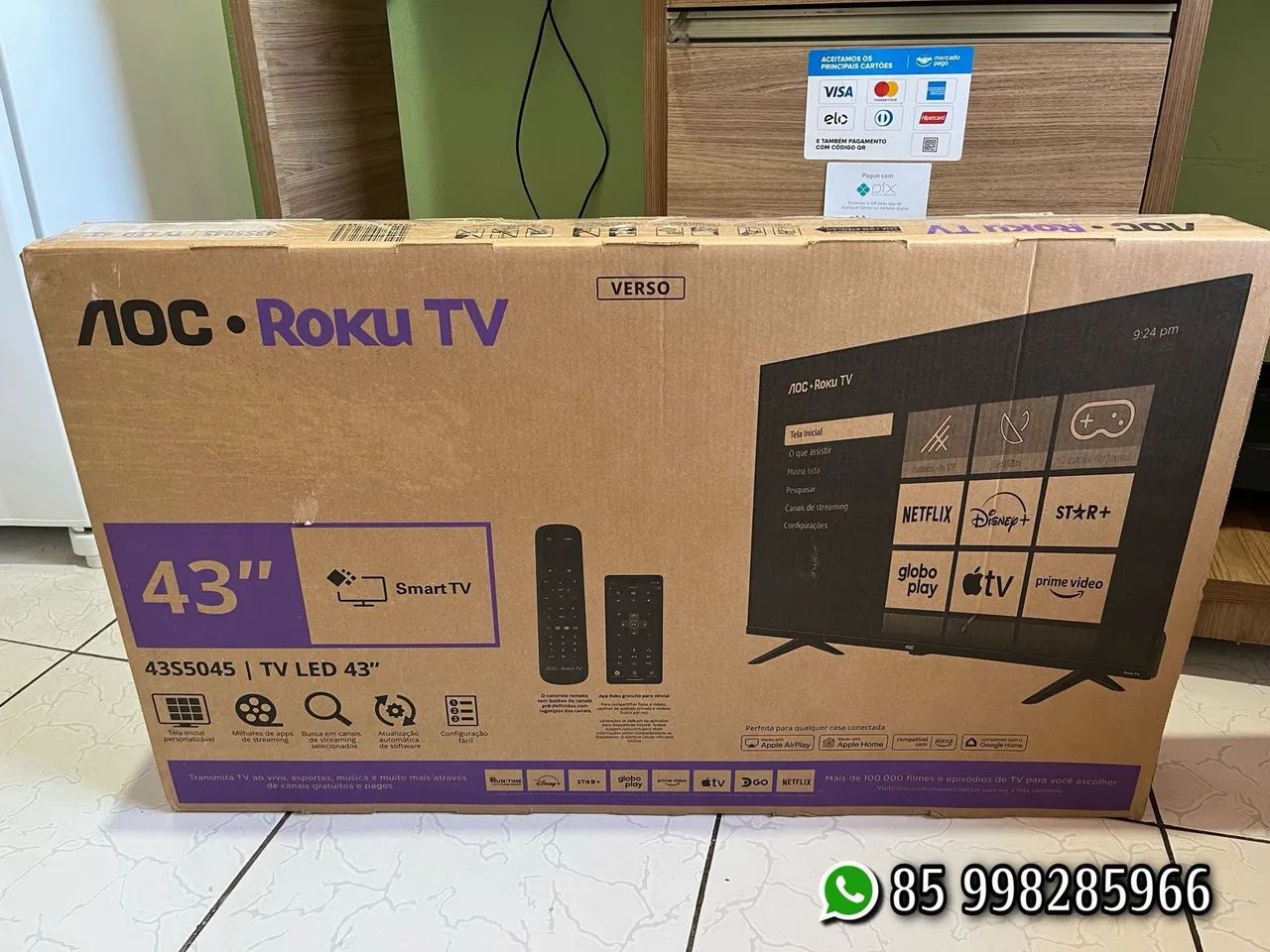 Smart tv 43 polegadas nova lacrada 